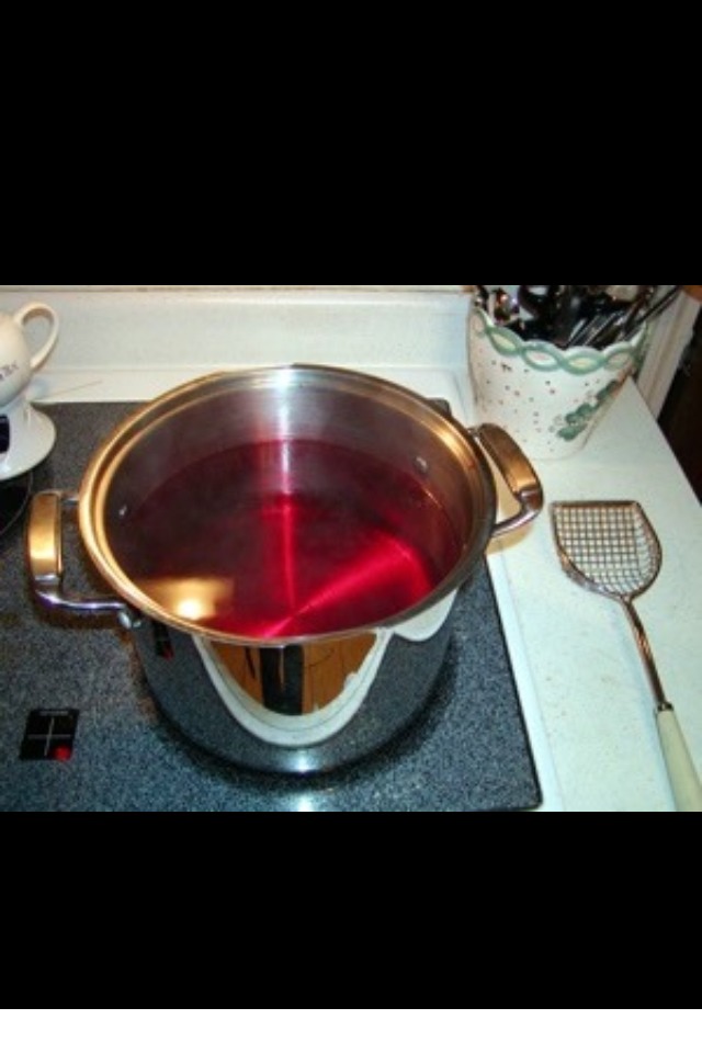 Pour the mixture into a pot 