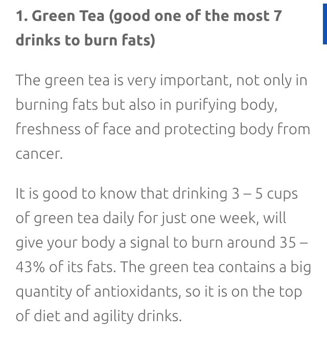 "6 MOST EFFECTIVE DRINKS THAT BURN FATS"