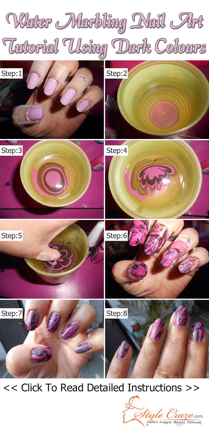 Cutest Marbling Nail Tutorial πππ―