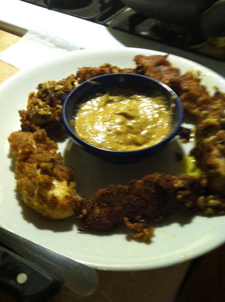 And voila!

If you like, you can make extra mustard sauce for dipping, just for an extra tangy, spicy flavor.