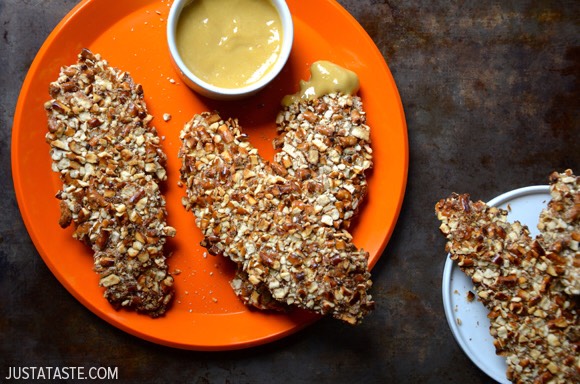 🌽🍉Baked Honey Mustard Pretzel Chicken Tenders🍗🍻