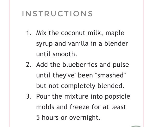 VEGAN BLUEBERRY COCONUT POPSICLES 