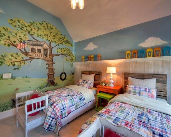 Awesome Bedroom Design Idea For Twins  