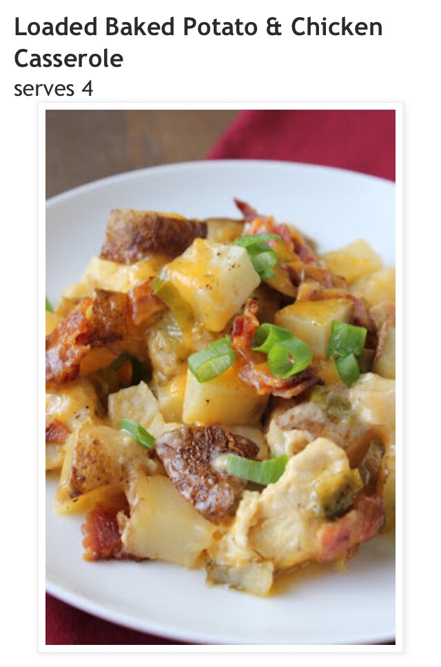 Potato & Chicken Casserole

