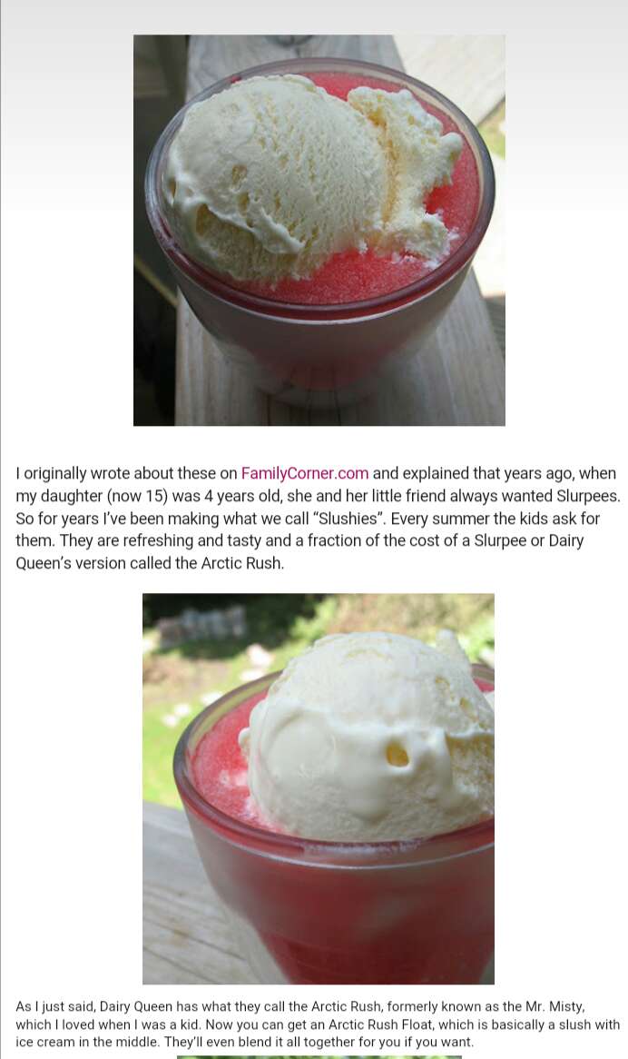 Homemade Slurpees!
