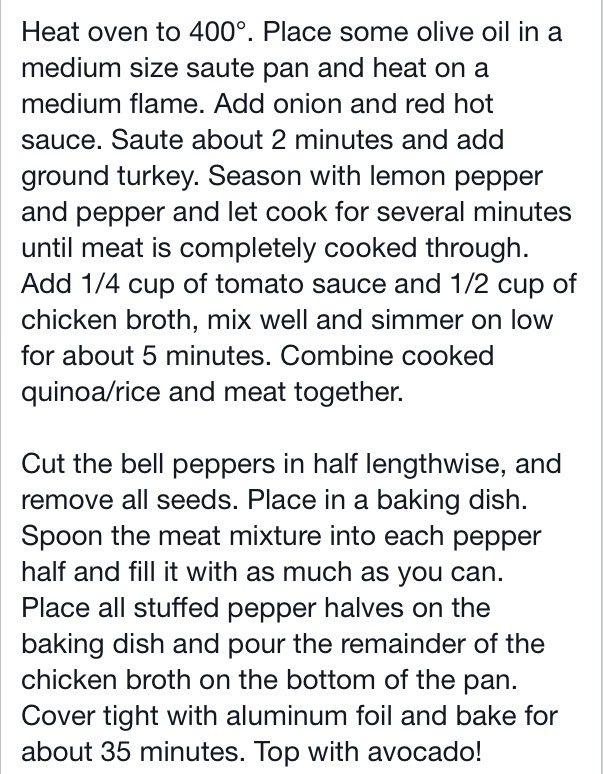 Yummy Healthy Stuffed Bell Pepper With Ground Turkey.