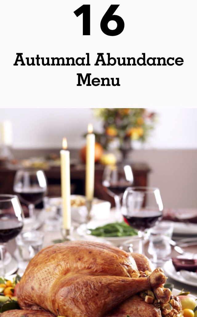 Thanksgiving Menu Plans #friendsgiving