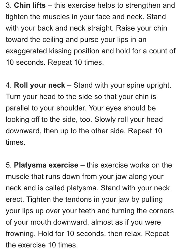 Get Rid Of Your Double Chin With These 5 Exercises!