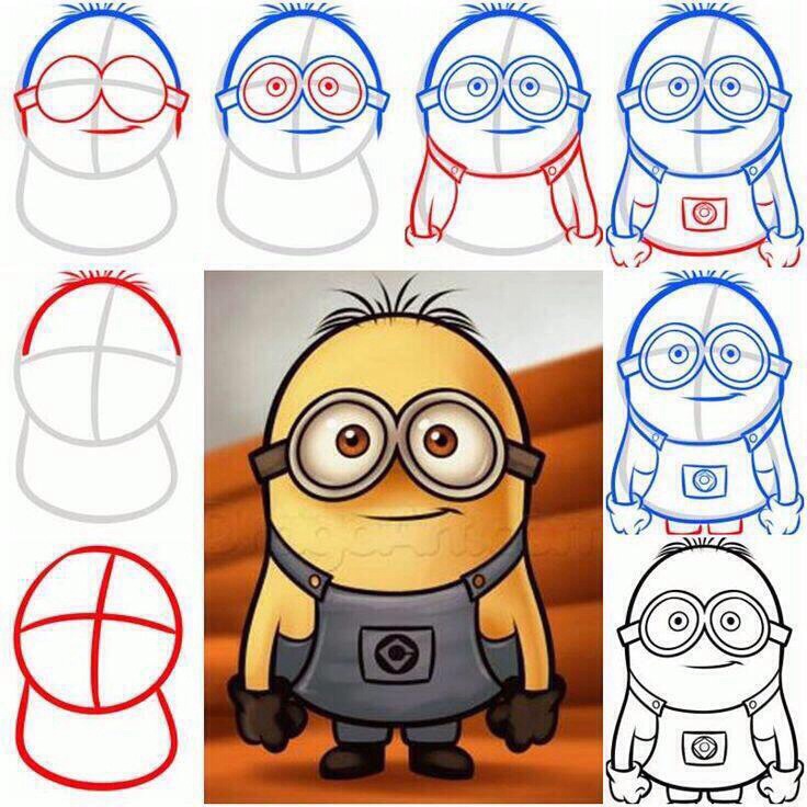 Draw minions for a party theme instead of buying party decorations 😍😍😍