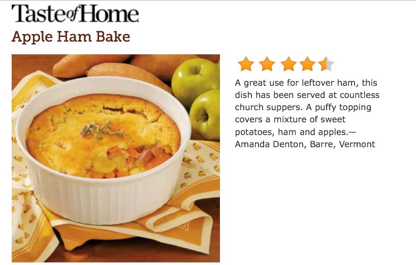 🍂Time For Fall Recipes🍂-> Apple Ham Bake 🍴