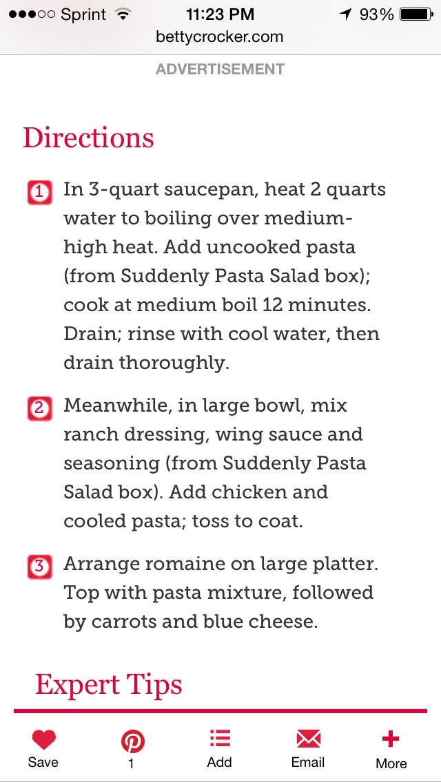Buffalo Chicken Pasta Salad
