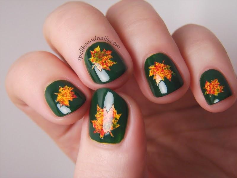 So Pretty Fall Nail Art #fallnails