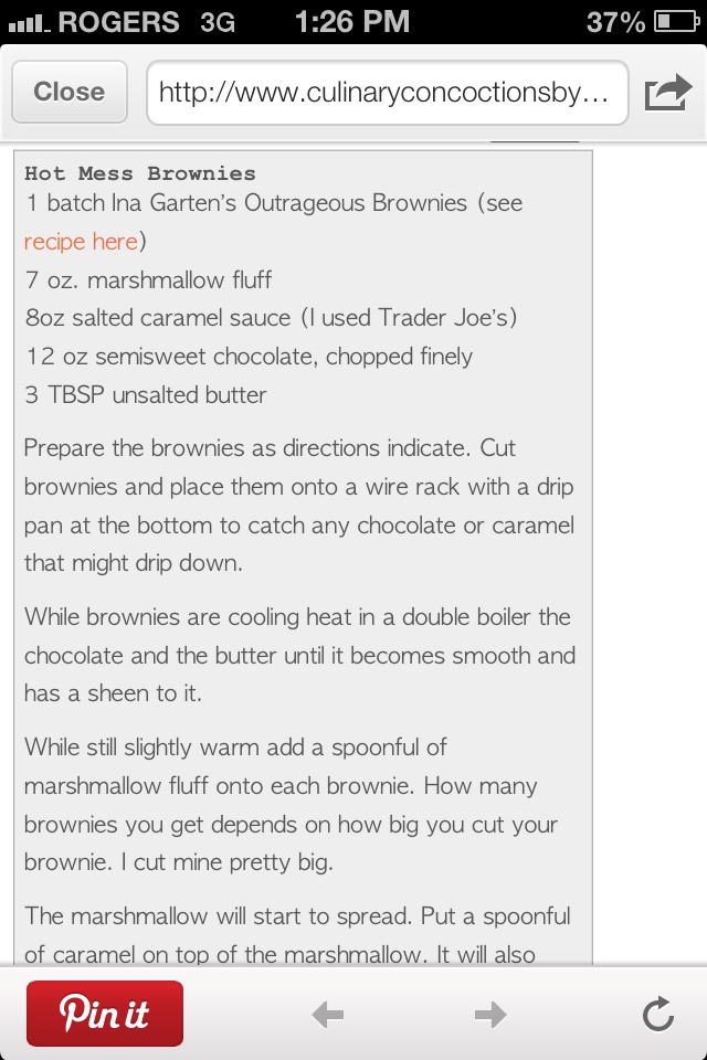Hot Mess Brownie Recipe