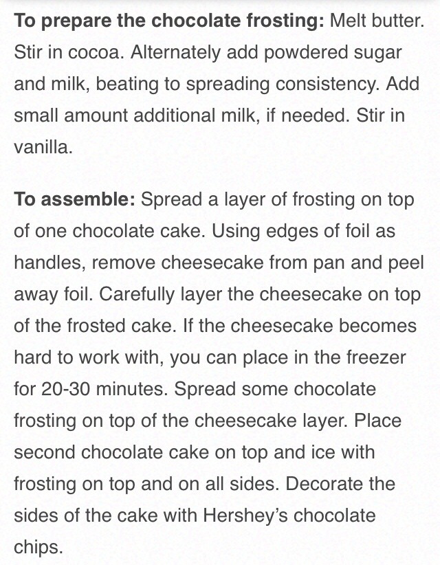 Hershey Chocolate Bar Cheesecake 