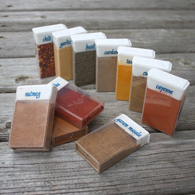 Tic tac containers to store your spices while on that camping trip :)