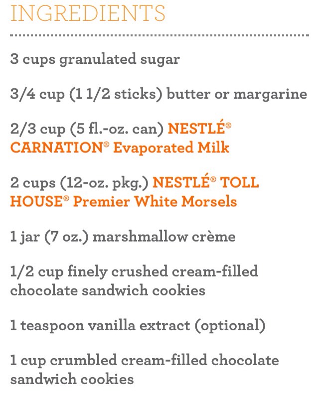 Cookies & Cream Fudge 