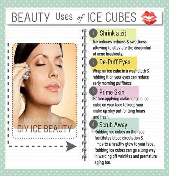 Diy Rose Ice Facial Treatment