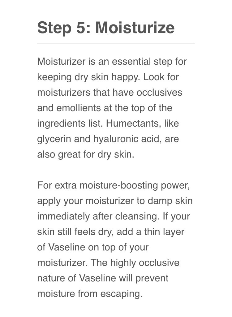 Skincare Routine for DRY skin!