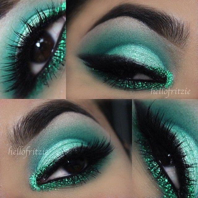 Beautiful Green Eye Shadow Look😍❤️✅