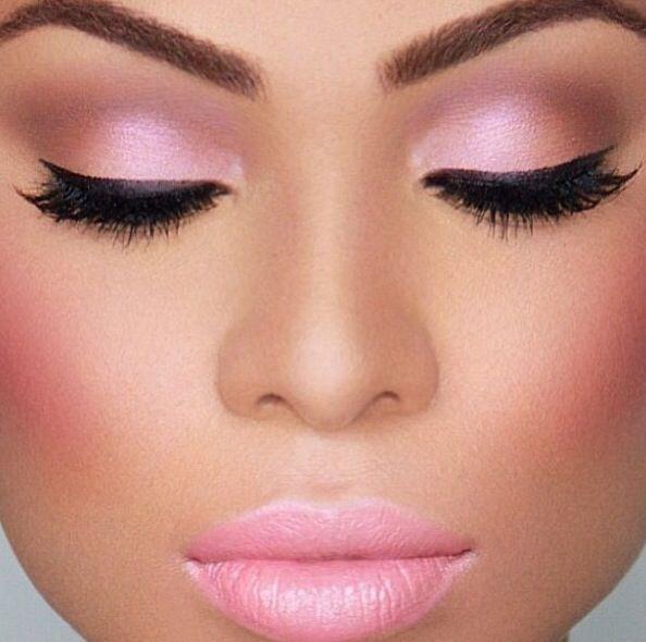 Even adding this colour to your cheeks as well gives a sweet rather than cakey look.