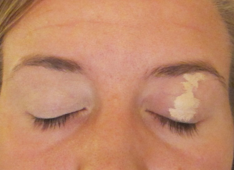 3) Concealer as eyeshadow primer...