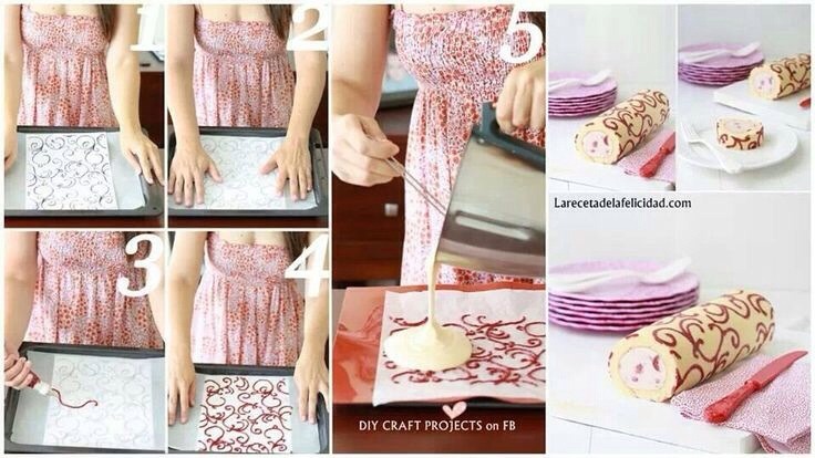Patterned Swiss Rolls 