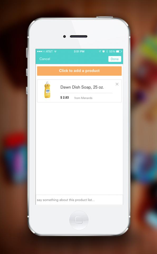 Review the products you attached.