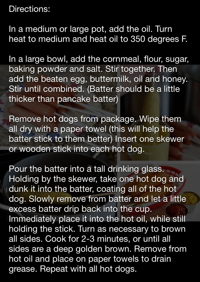 Homemade Corn Dogs