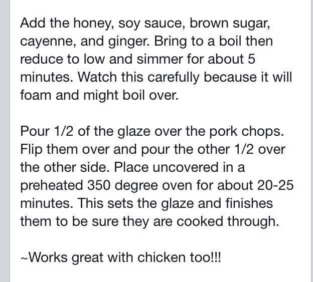 Crunchy Honey Garlic Pork Chops