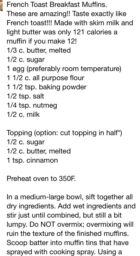 French Toast Breakfast Muffins!!!! :D