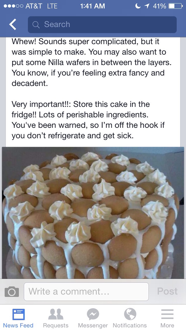 Banana Pudding Cake