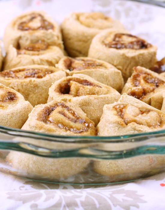 Cinnamon Rolls: (yes they can still be healthy!!)
Yields: 15 Rolls | Serving Size: 1 Roll | Calories: 188