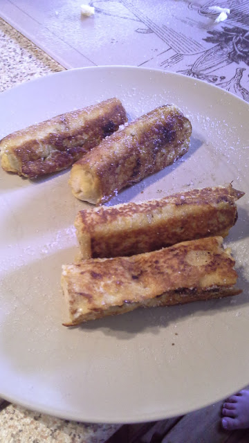 Nutella toastie rolls