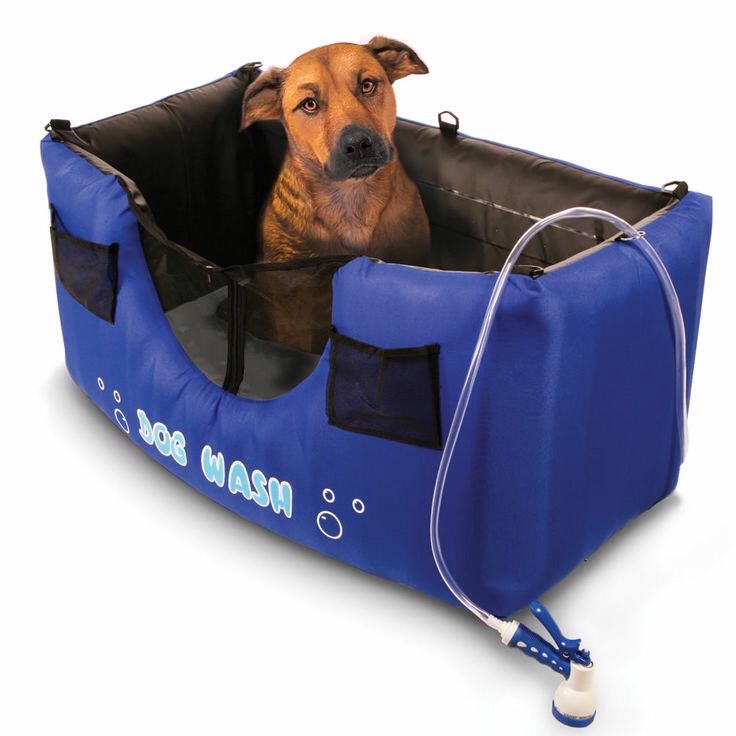34. Portable inflatable dog wash
The inflatable Portable Dog Wash makes it a breeze to give your dog a bath outdoors or in your garage. The unit sets up quickly – simply inflate and then hook it up to your garden hose.
$139.95