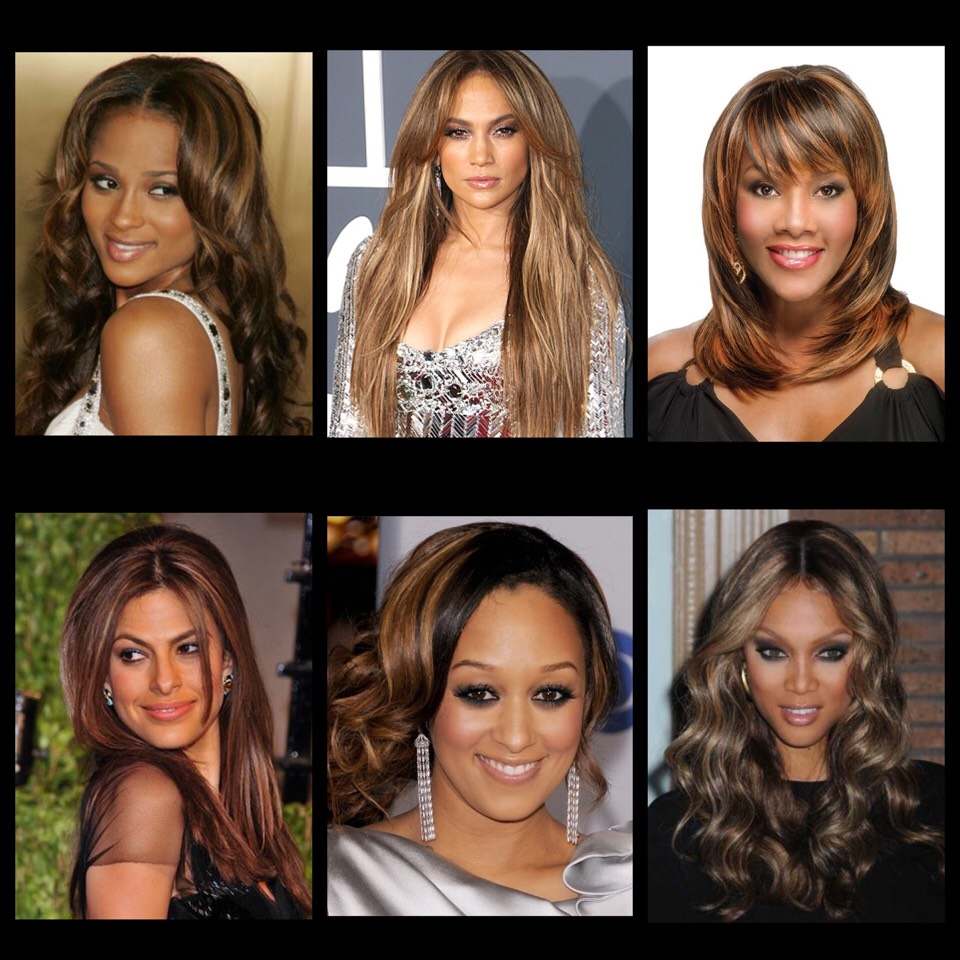 Highlights for dark skin