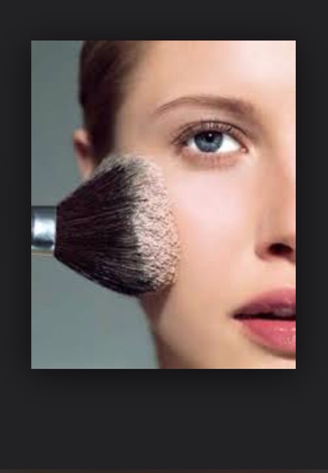 You can also add powder foundation too
