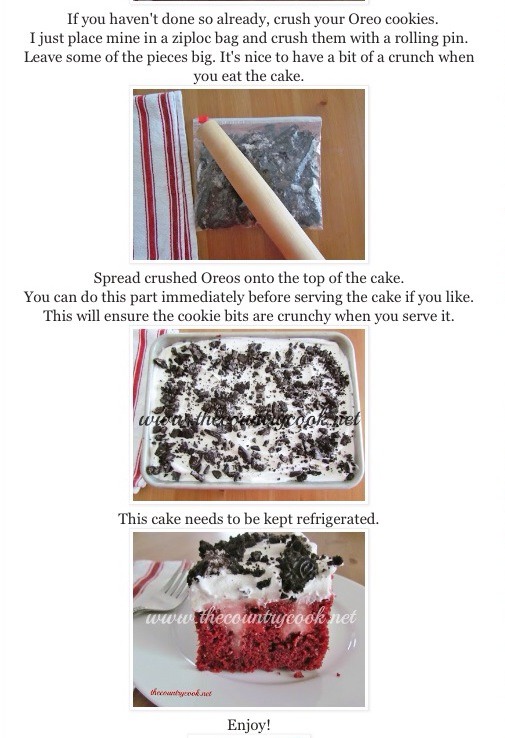 Red Velvet Poke Cake.