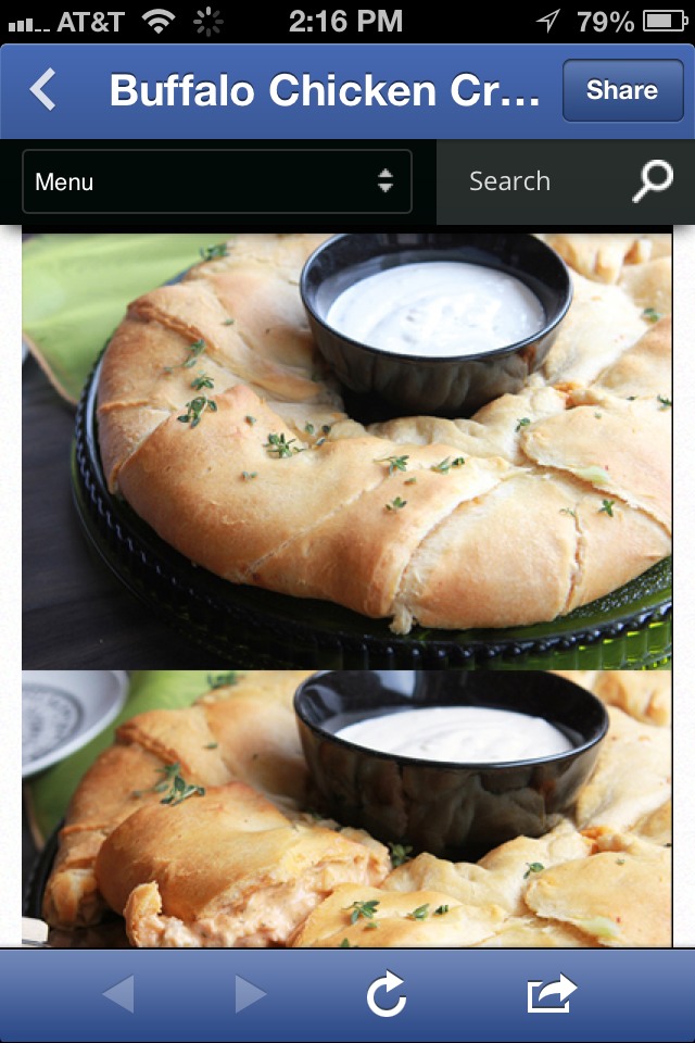 Buffalo Chicken Crescent Ring!! AMAZING!