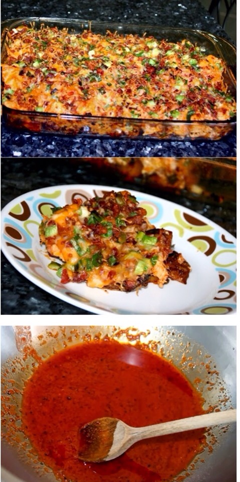 ✨✨Loaded Potato & Buffalo Chicken Casserole✨✨ 