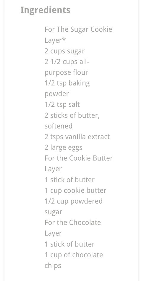 " Delicious Sugar Cookie Butter Bars"😋