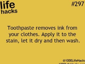 Hairspray also works to get ink out of clothing! Spray let dry and wash! 