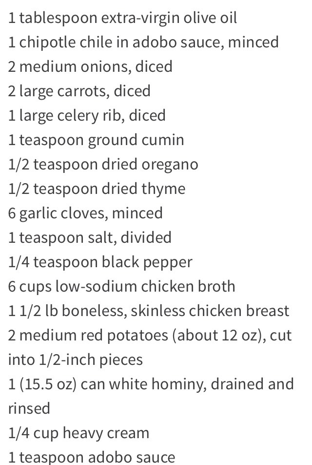 Spicy & Healthy Creamy Chipotle Chicken Soup 