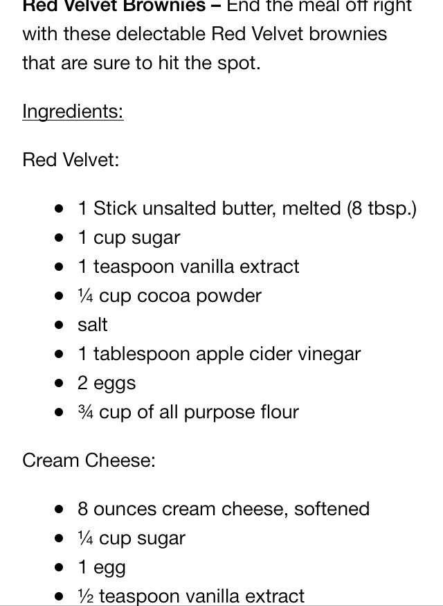 Red Velvet Brownies