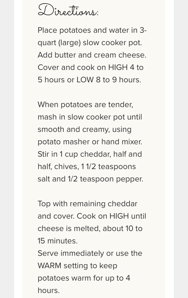 Slow Cooker Cheddar And Choice Mashed Potatoes!