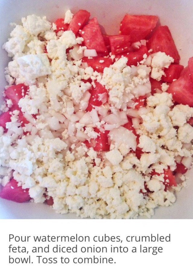🌿🍉Watermelon Feta Mint Salad🍉🌿