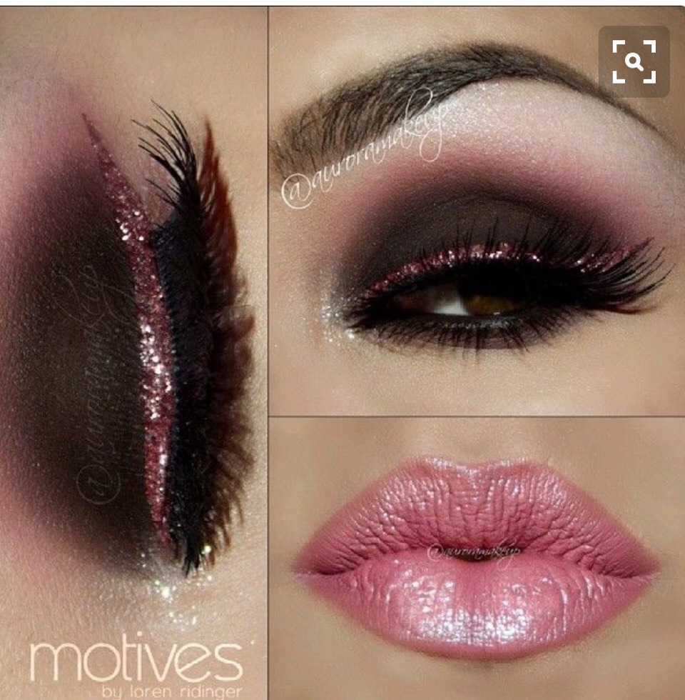 Beautiful Glitter Eye Makeup 👍💖💖