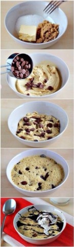 Microwave cookie for 1 in only 1 minute