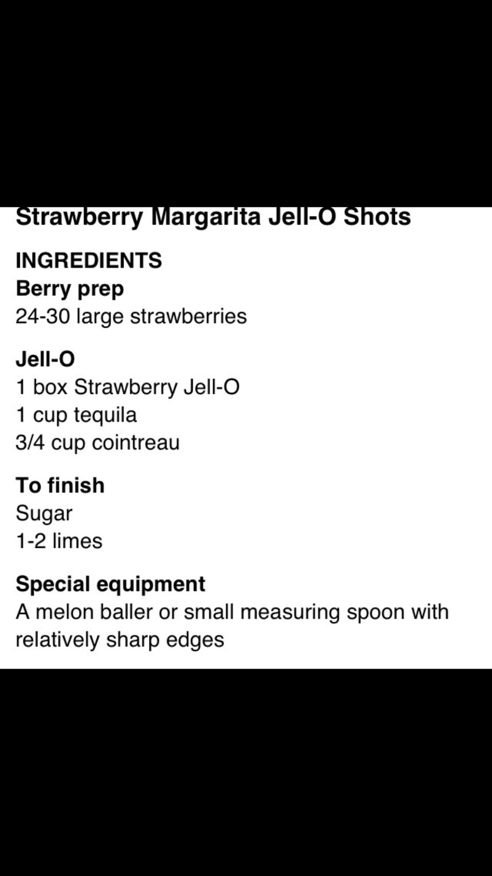 Strawberry Margarita Shot