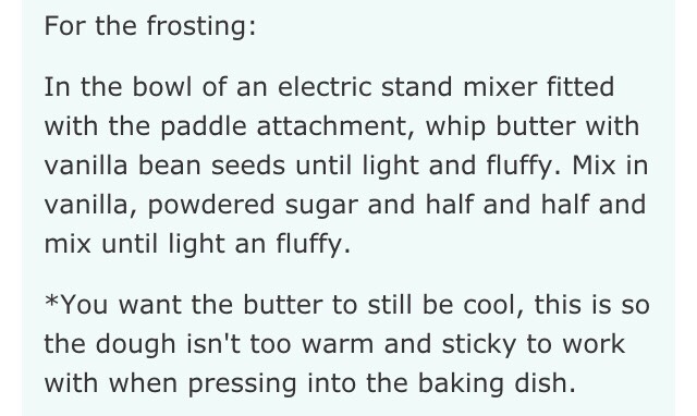 Vanilla Bean Sugar Cookie Bars & Vanilla Bean Frosting! 