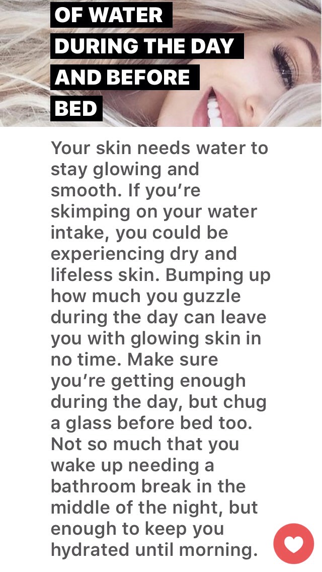 TIPS FOR GREAT SKIN OVERNIGHT! 